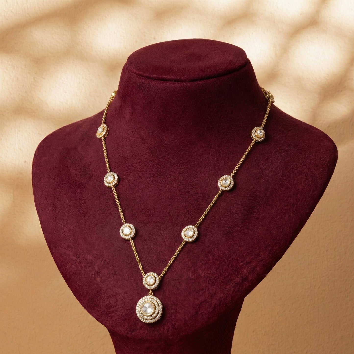 Circular Polki Pendant
