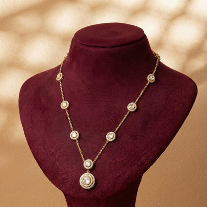 Circular Polki Pendant