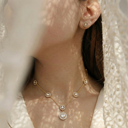 Circular Polki Pendant