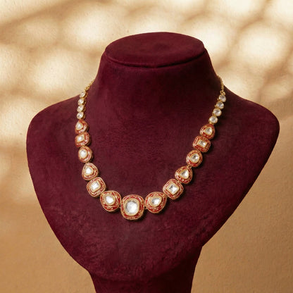 Crimson Meenakari Necklace