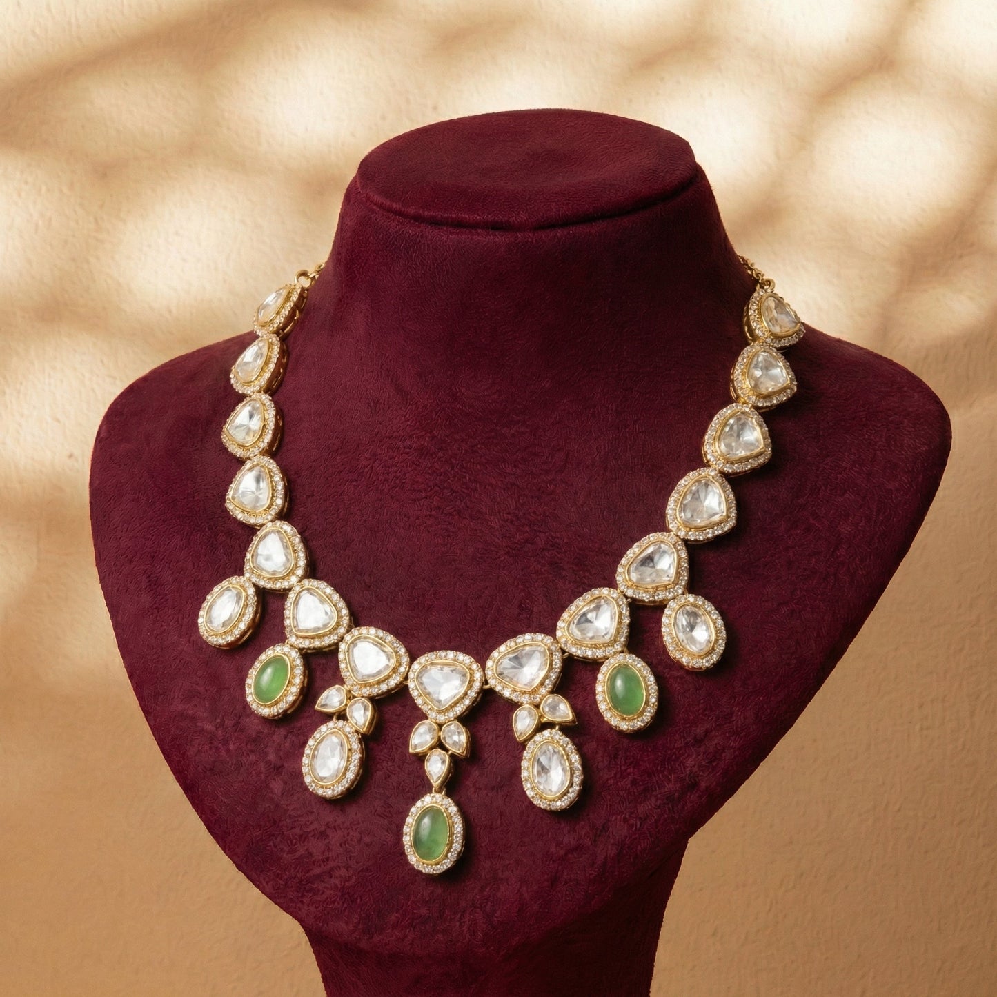 Polki Drop Necklace