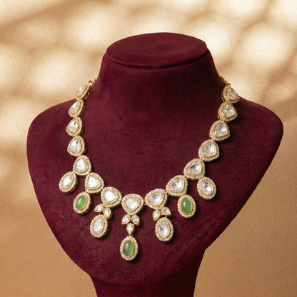 Polki Drop Necklace