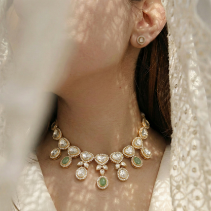 Polki Drop Necklace