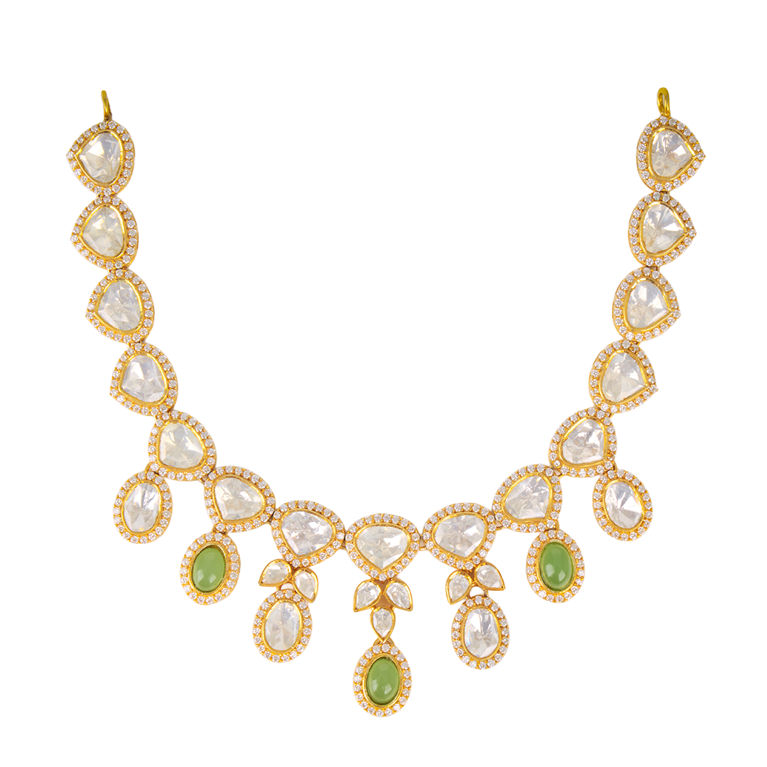 Polki Drop Necklace