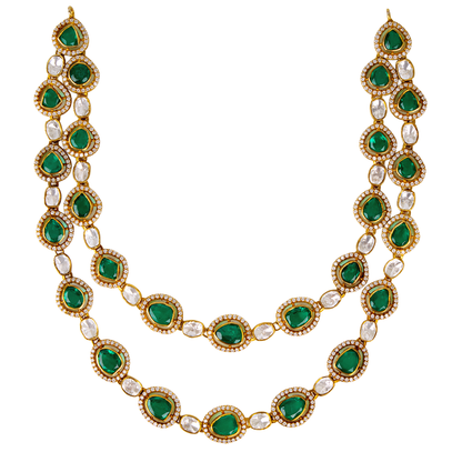 Emerald Double-Layered Necklace