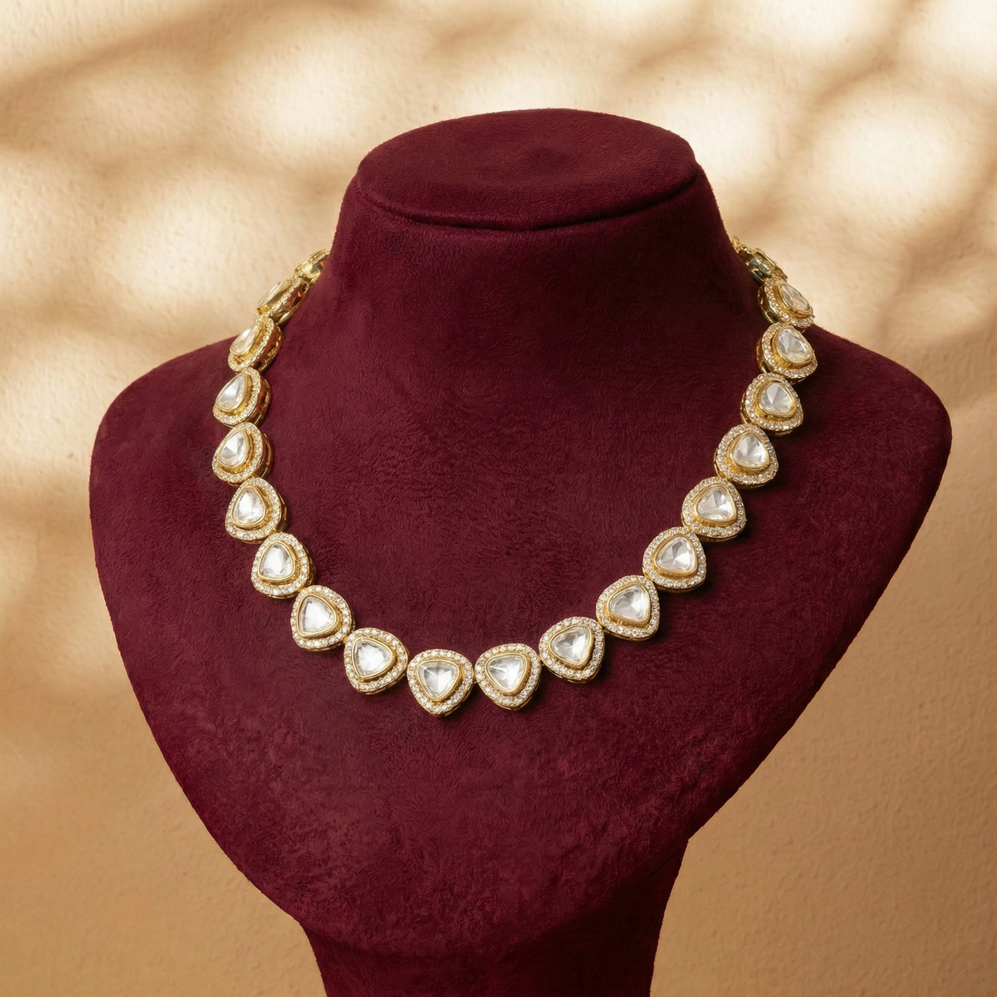 Trillion-Cut Polki Necklace