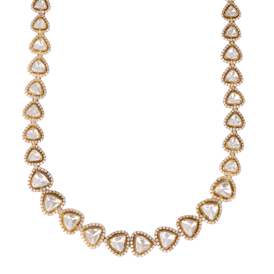 Trillion-Cut Polki Necklace
