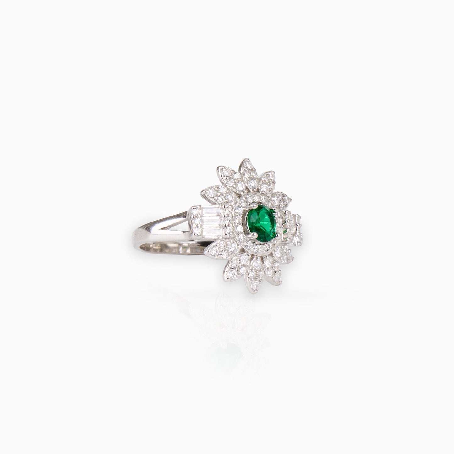 Emerald Bloom Radiance Ring