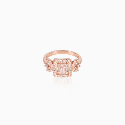 Rose Gold Leaf Ring
