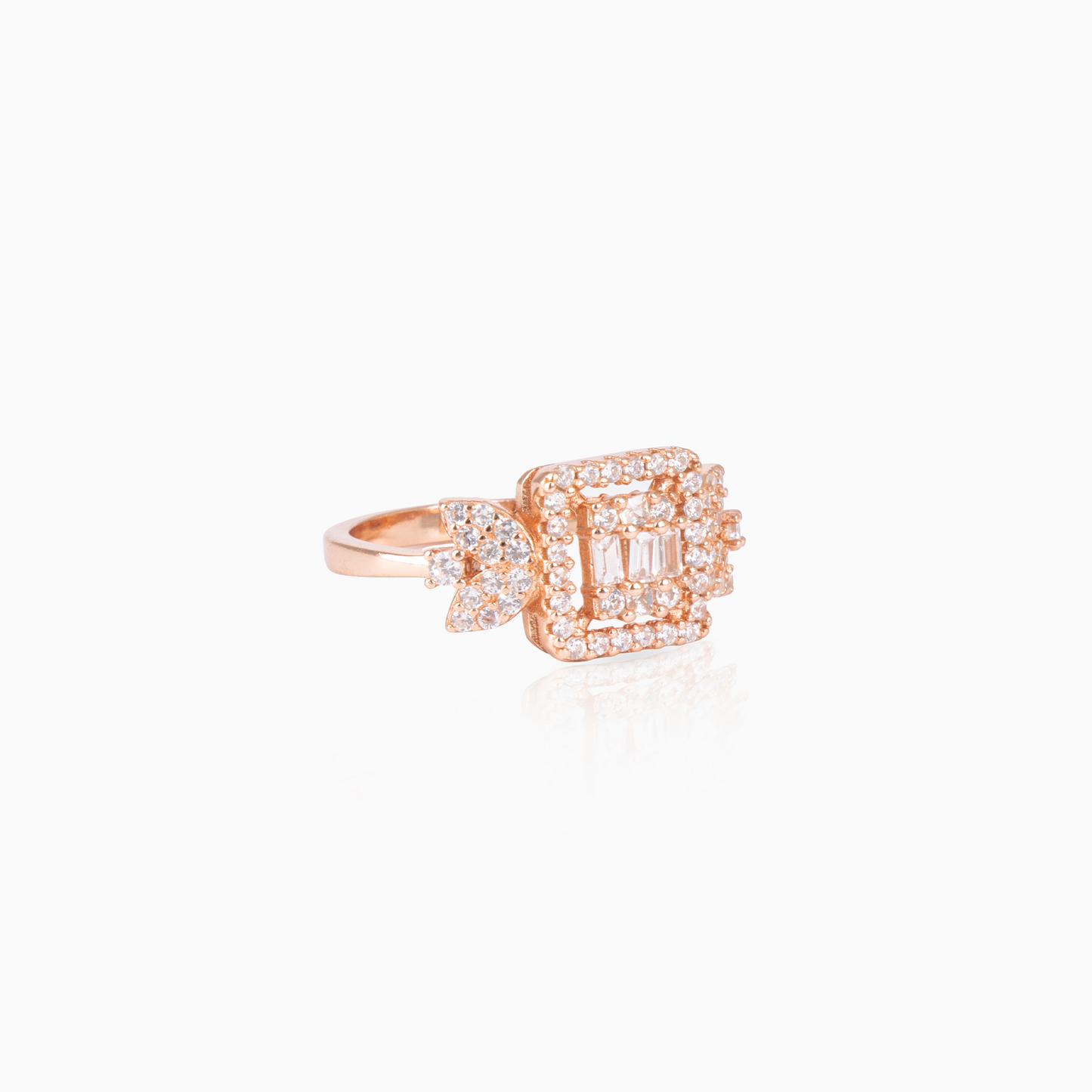 Rose Gold Leaf Ring