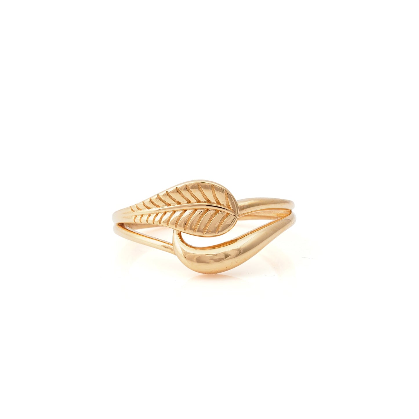 Tarini Leaf Gold Ring