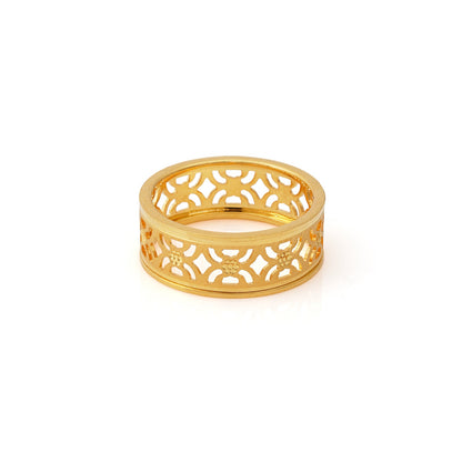 Vritta Jali Gold Ring