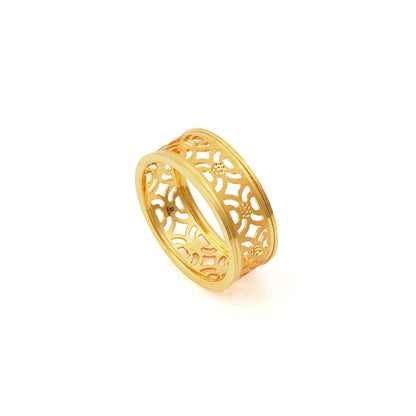 Vritta Jali Gold Ring