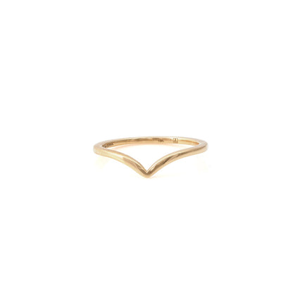 Tara V-Band Gold Ring