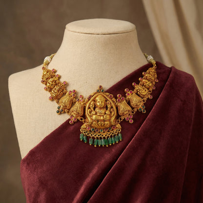 Golden Lakshmi Temple Choker