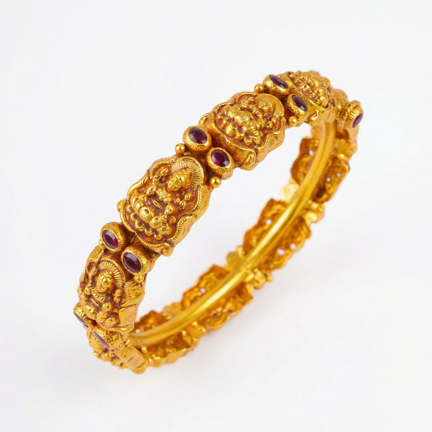Golden Lakshmi Temple Bangle