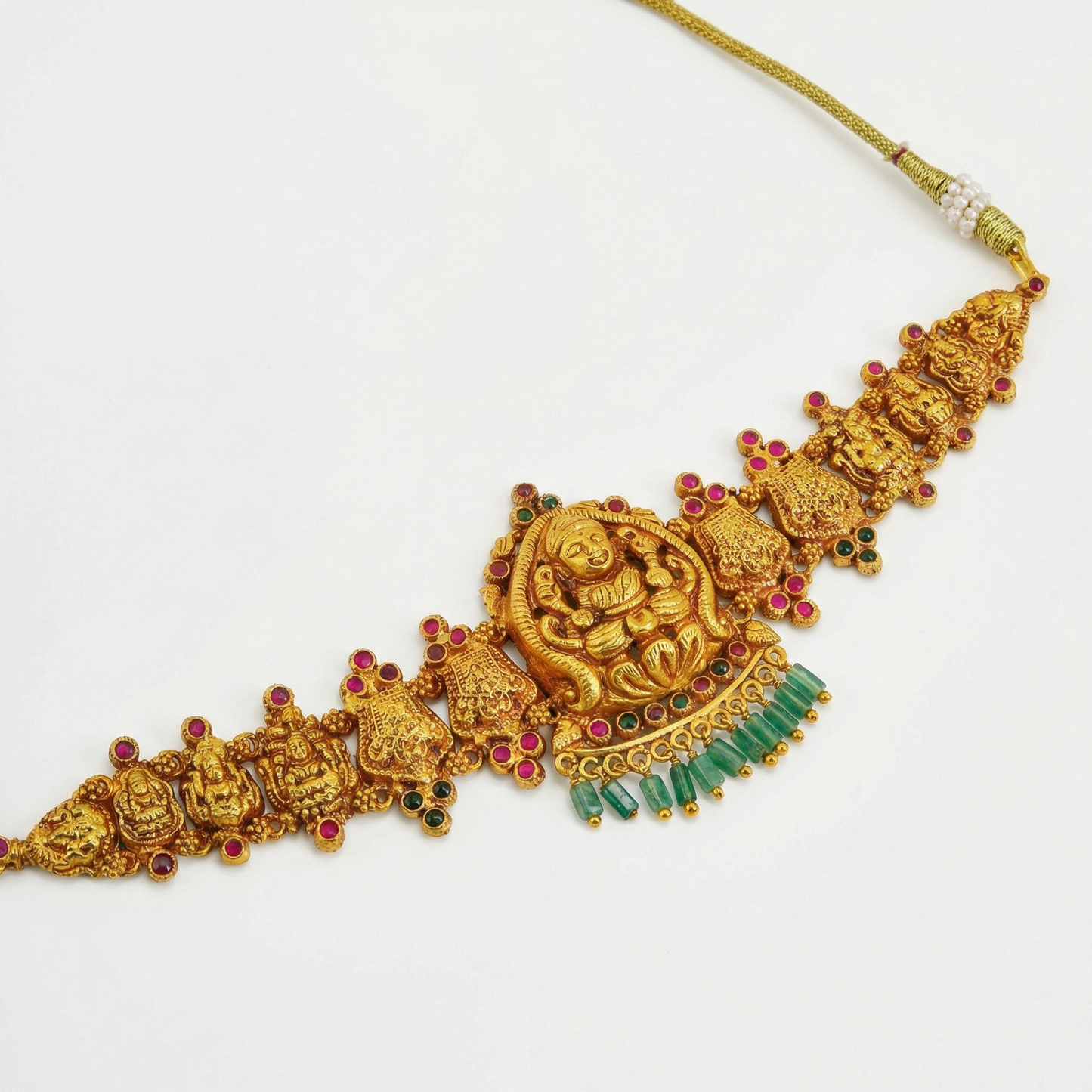 Golden Lakshmi Temple Choker