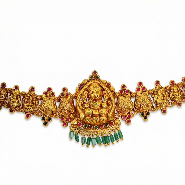 Golden Lakshmi Temple Choker