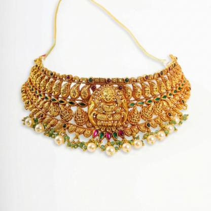 Golden Lakshmi Antique Choker