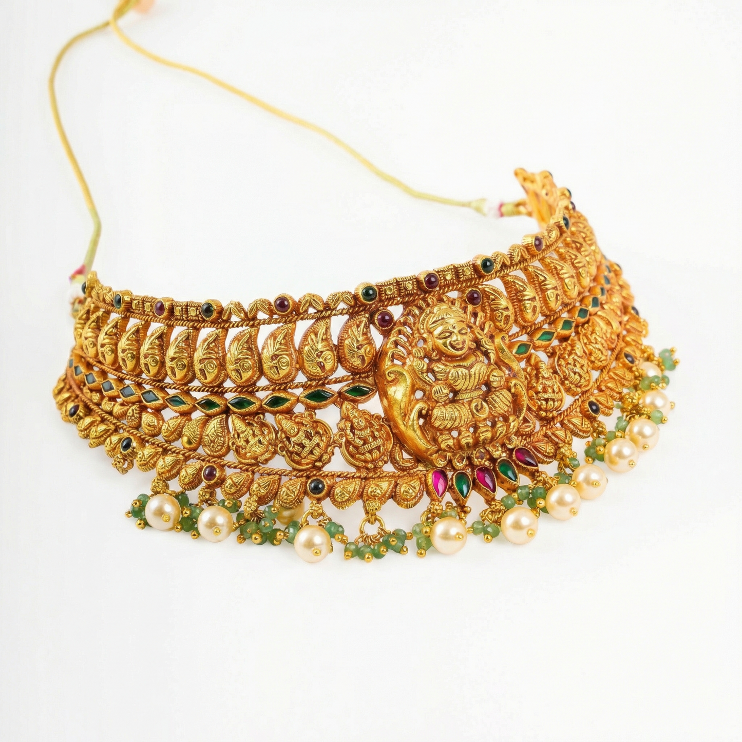 Golden Lakshmi Antique Choker