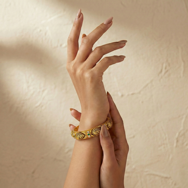 Golden Majestic Mayur Bangles