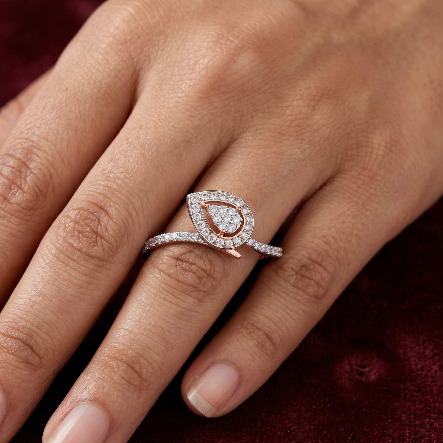 Gold Diamond Classic Spade Ladies Ring