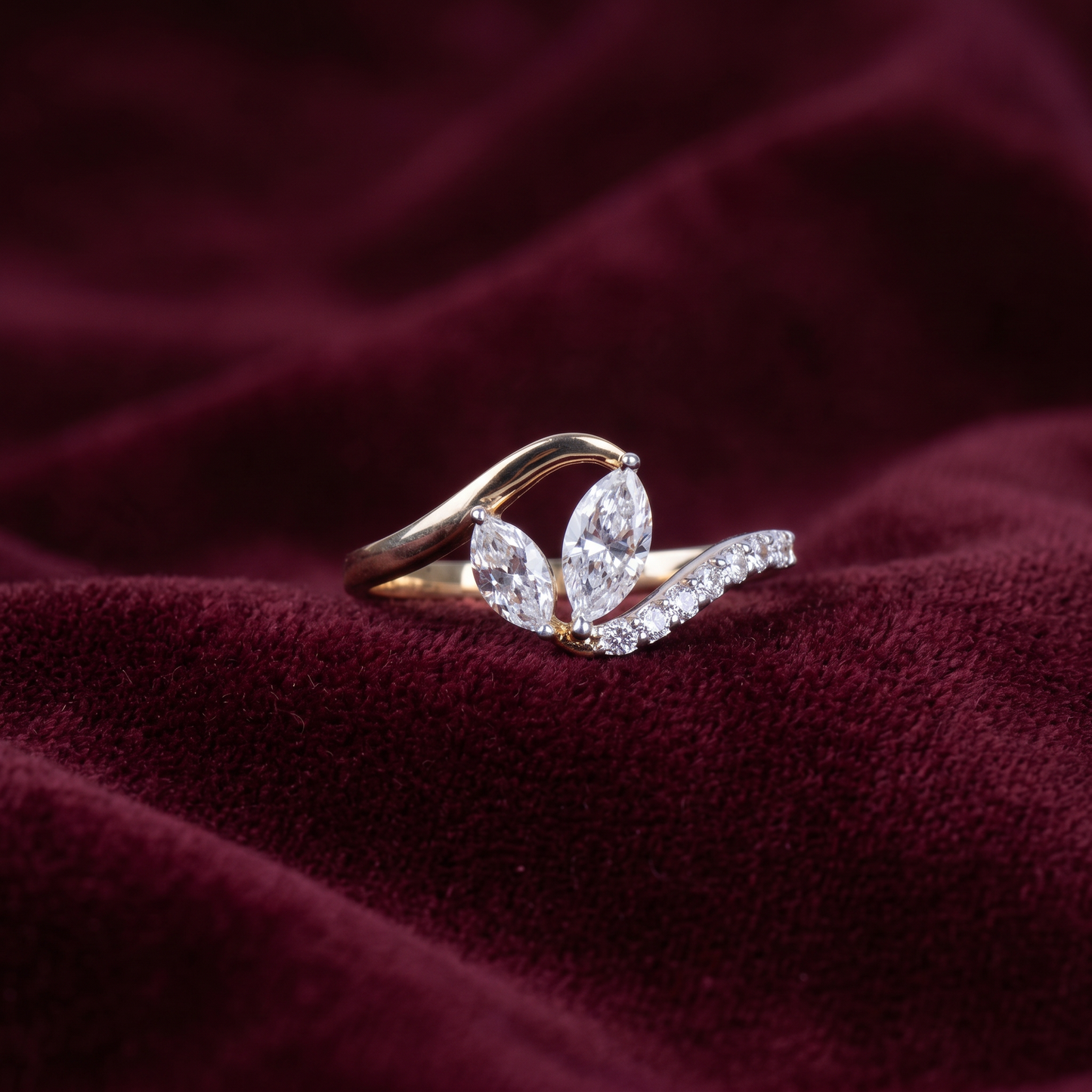single stone gold Ring