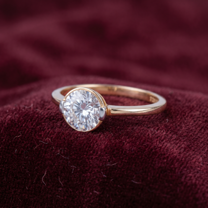 single Diamondgold ring