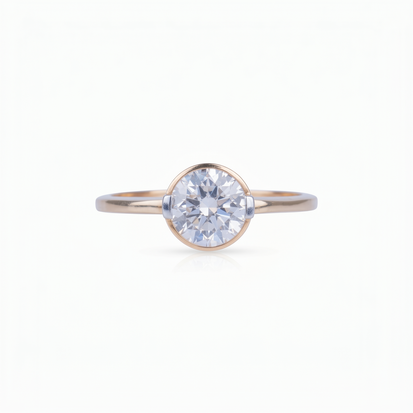 single Diamondgold ring