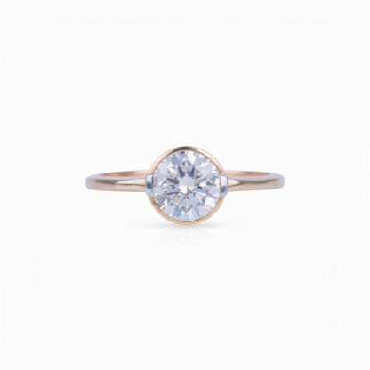 single Diamondgold ring