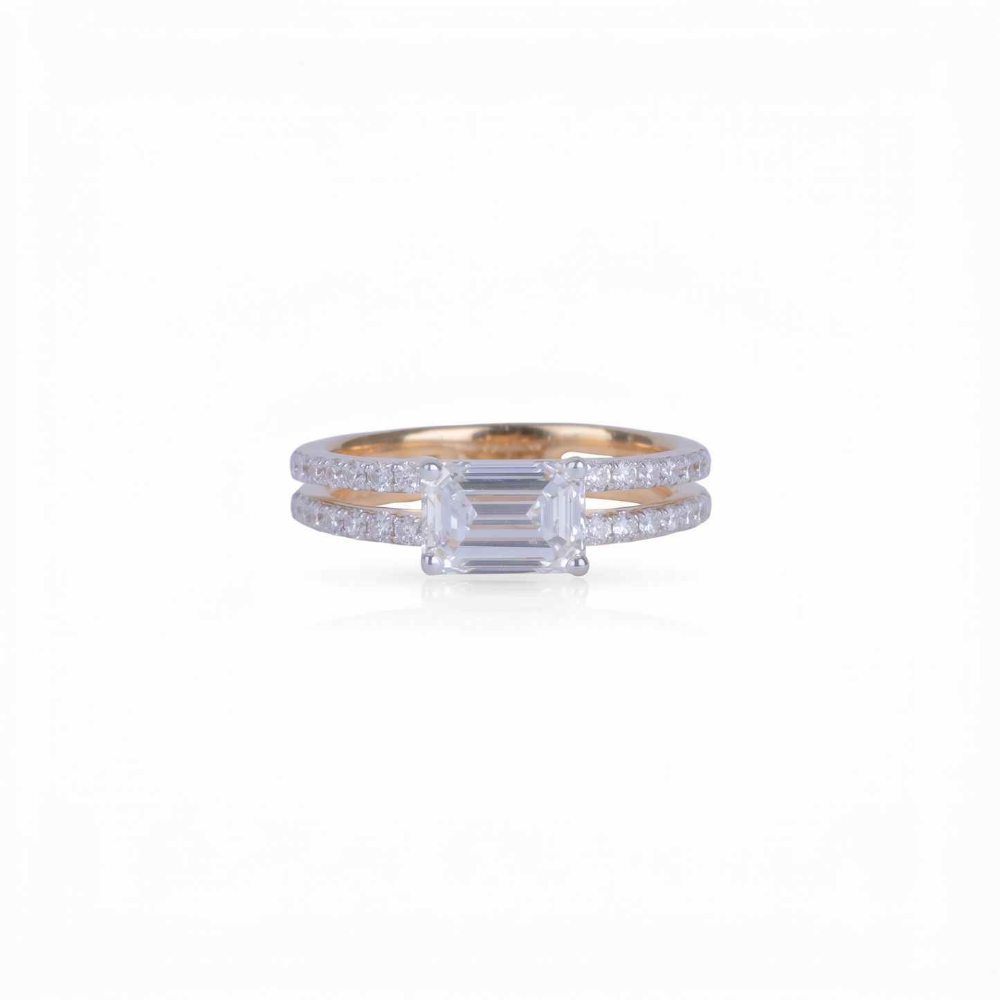 Gold Diamond elegance Ladies Ring