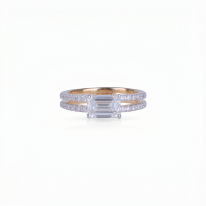 Gold Diamond elegance Ladies Ring