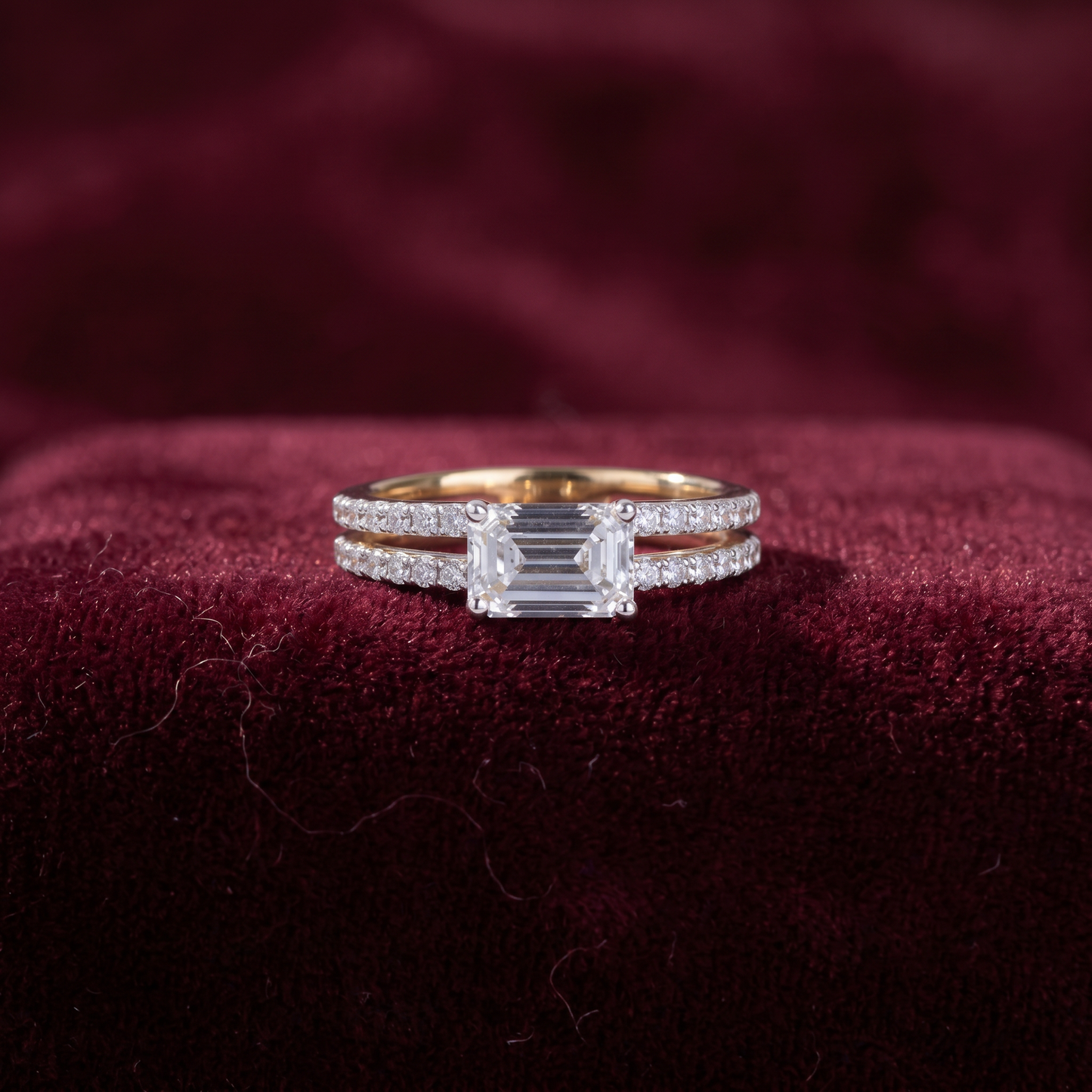 Gold Diamond elegance Ladies Ring