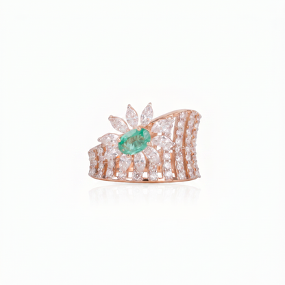 Gold Diamond Sunbrust Earrings