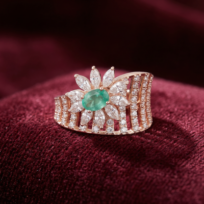 Gold Diamond Sunbrust Earrings