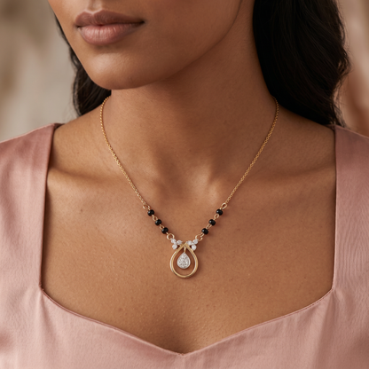 Gold Gaiety Diamond Mangalsutra