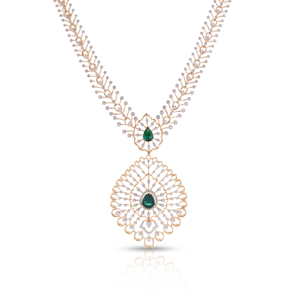 Gold and Diamond Elegance Studded Necklace
