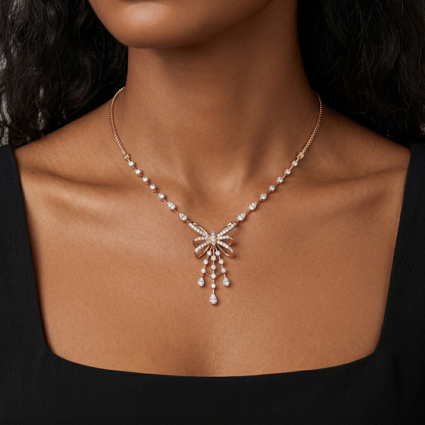 Whispering Ribbon Necklace