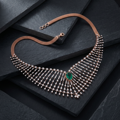 Emerald Cascade Necklace