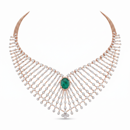 Emerald Cascade Necklace