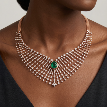 Emerald Cascade Necklace