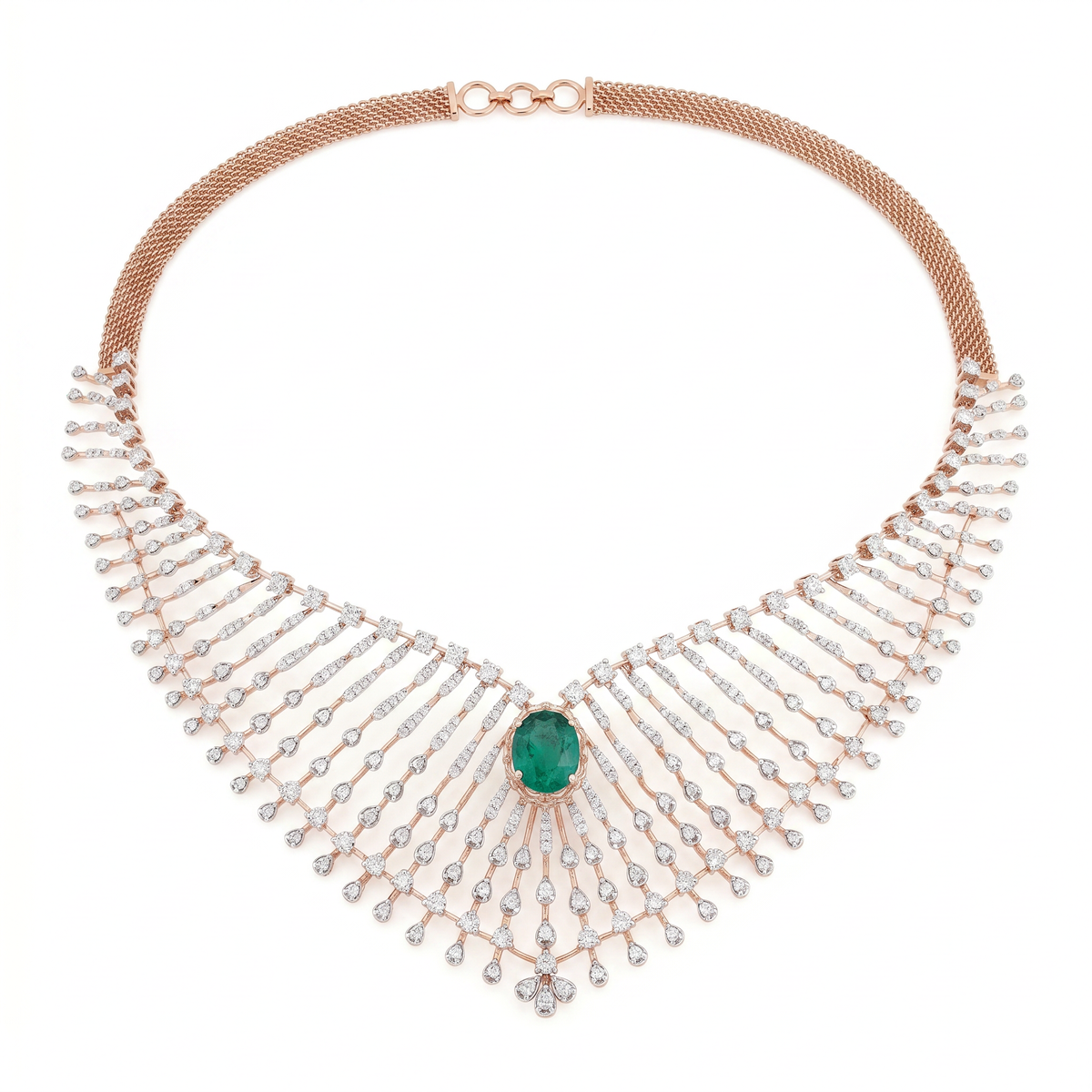 Emerald Cascade Necklace