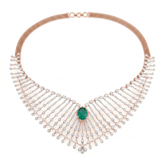 Emerald Cascade Necklace