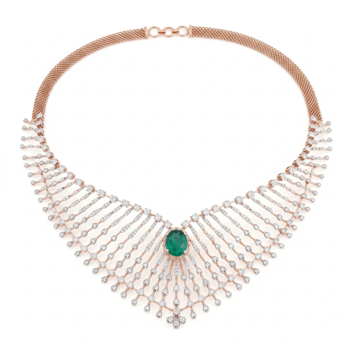 Emerald Cascade Necklace