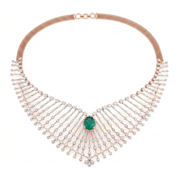Emerald Cascade Necklace