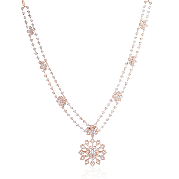 Floral Symphony Diamond Necklace