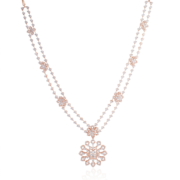 Floral Symphony Diamond Necklace
