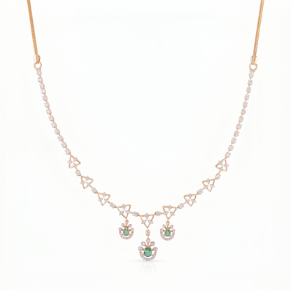 Gold Diamond Enchanted Garden Necklace