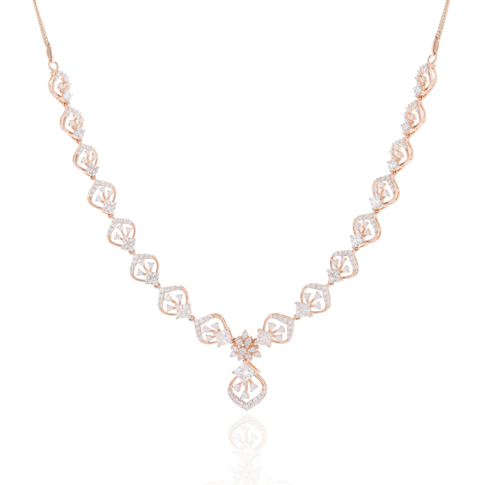 Ornate Link Diamond Necklace