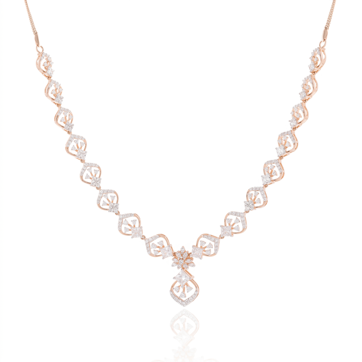 Ornate Link Diamond Necklace